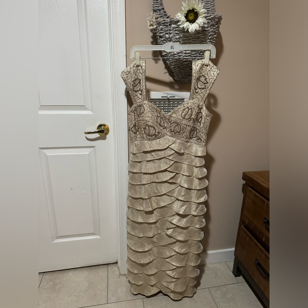 Beaded Long Dress Size 8